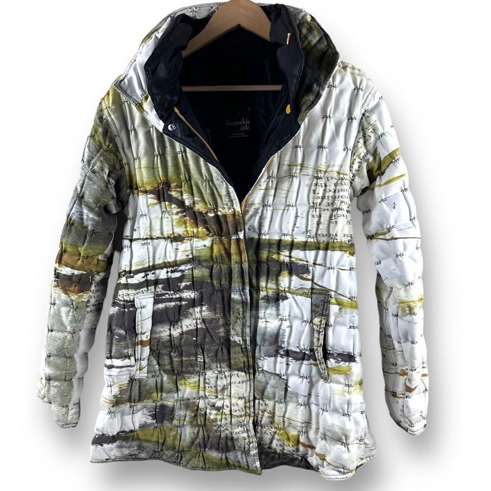 Ubu Reversible‎ Faux Suede Quilted Zip Front size M